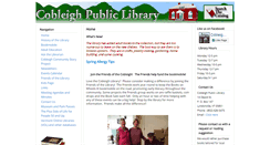 Desktop Screenshot of cobleighlibrary.org